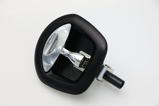 Whale Tail Lock Black With Chrome Handle